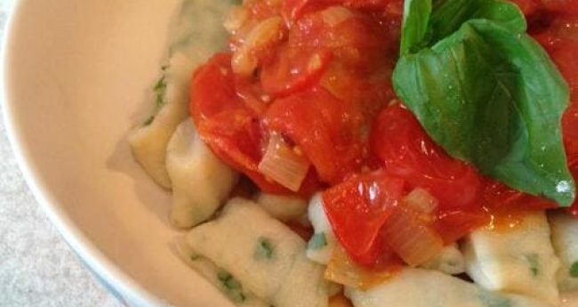 Gnocchi with Herbs and Tomato Sauce | Love Potatoes | Best Potato Recipes | Potato House